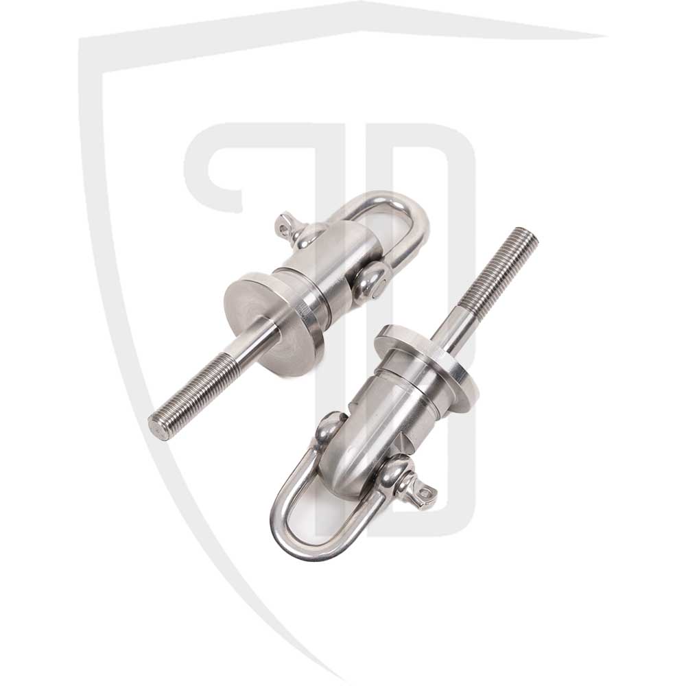 Stainless Steel Towing Eye Pair for Front Bumper